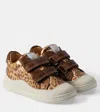 Pom D'api Mousse Easy Waves Leather Sneakers In Brown