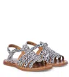 Pom D'api Plagette Leopard-print Leather Sandals In Multicoloured