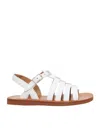 Pom D'api White Spider Sandals In Bianco