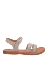 Pom D'api Toddler Girl Sandals Taupe Size 9c Leather In Grey