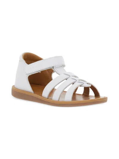 Pom D'api Kids' Poppy Sandals In White