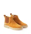 Pom D'api Trix Back Leather Ankle Boots In Beige