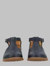 Pom D'api Mini Stand-up Sandals For Baby Boys In Blue