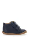 Pom D'api Blue Sneaker With Logo Printed On The Tongue In Rubber Boy In Blue