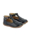 Pom D'api Baby Boys Leather Stand-up Salome Booties In Blue
