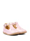 Pom D'api Buckle-strap Boots In Pink