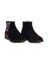 Pom D'api Butterfly Appliqué City Fly Boots In Black