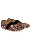Pom D'api Dory Elast Leather Ballet Flats In Brown