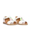 Pom D'api Ice-cream Leather Sandals In White