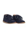 Pom Dapi Lace-up Suede Sneakers In Blue