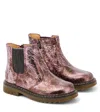 Pom D'api Leather Ankle Boots In Pink