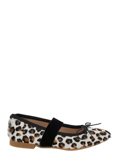 Pom D'api Leopard-print Rubber Ballet Flat In Multi