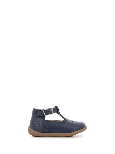 Pom D'api Mini Stand-up Sandals For Baby Boys In Blue
