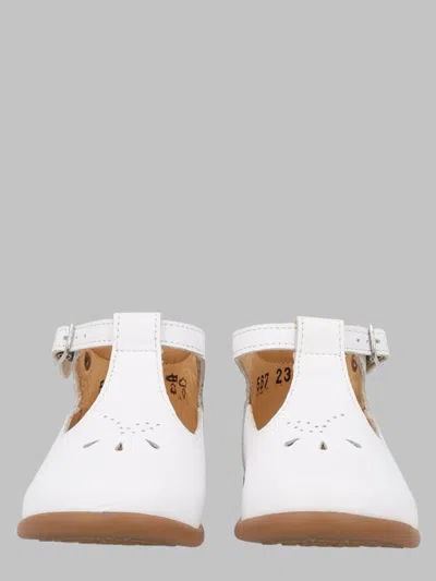 Pom D'api Mini Stand-up Sandals For Baby Girls In White