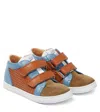 Pom D'api Sneakers Mousse Dop Aus Leder In Nappa Camel Denim