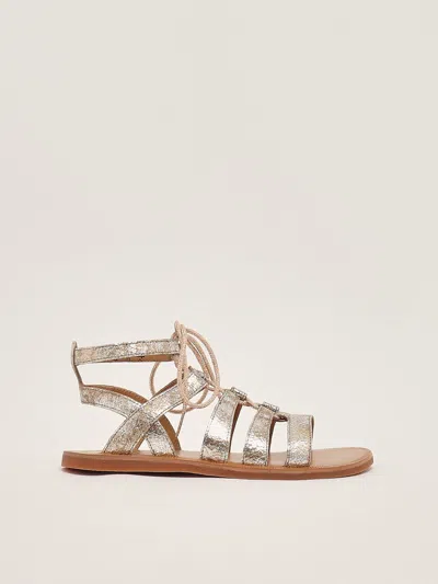 Pom D'api Kids' Plagette Guily Strap Alison Sandal In Brown
