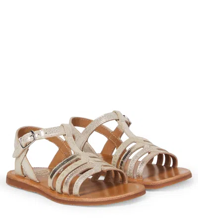 Pom D'api Kids' Plagette New Leather Sandals