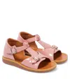 Pom D'api Sandalen Poppy Bucky Aus Lackleder In Pink