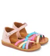 Pom D'api Poppy Erg Leather Sandals In Nappa Rose