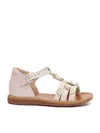 Pom D'api Poppy Multi Daisy Shoes In Pink