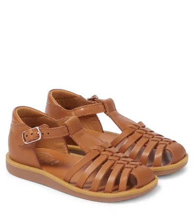POM D'API POPPY PITTI LEATHER SANDALS
