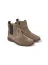 Pom D'api Round-toe Suede Boots In Neutrals