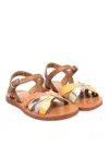Pom D'api Rainbow Sandals In Brown