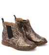 Pom D'api Sid Jodzip Metallic Leather Boots In Multicoloured