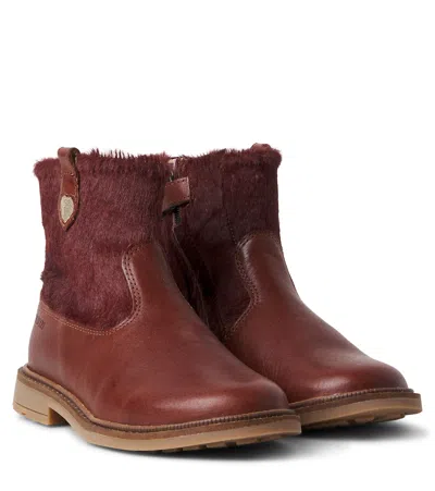 Pom D'api Sister Cover Leather Boots In Brown