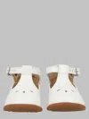 Pom D'api Mini Stand-up Sandals In Soft Leather In White