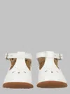 Pom D'api Mini Stand-up Sandals In Soft Leather In White