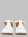 Pom D'api Mini Stand-up Sandals In Soft Leather In White
