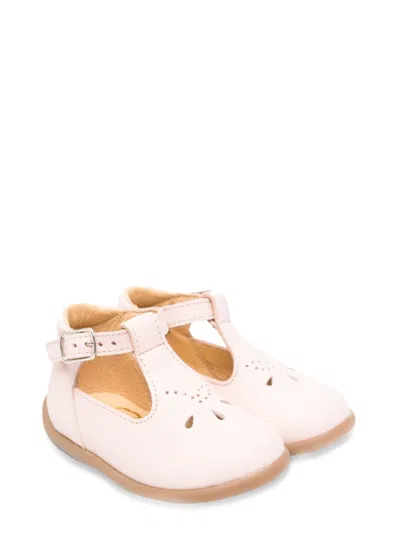 Pom D'api Stand-up Sandals For Mini Girls In Grey