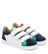 Pom D'api Top Lo Easy Clay Leather Sneakers In Multicoloured