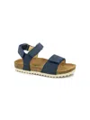 Pom D'api Touch-strap Leather Sandals In Blue