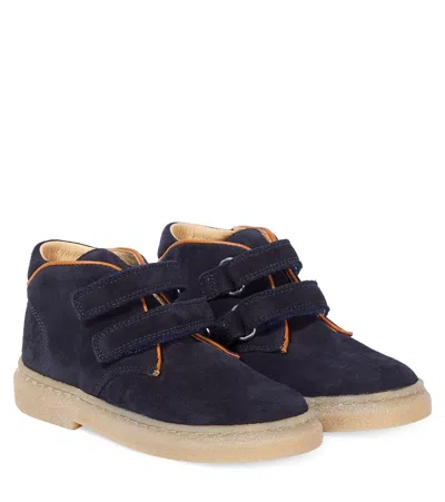 Pom D'api Kids' Trix Easy Suede Ankle Boots