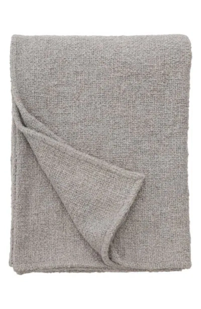 Pom Pom At Home Abby Throw Blanket In Light Grey