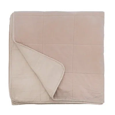 Pom Pom At Home Amsterdam Standard Cotton Coverlet / Bedspread In Blush
