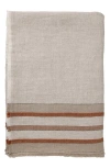 Pom Pom At Home Beck Oversize Linen Throw Blanket In Natural