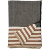 Pom Pom At Home Benny Oversize Linen Throw Blanket In Grey