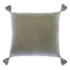 Pom Pom At Home Bianca Square Decorative Pillow In Sage