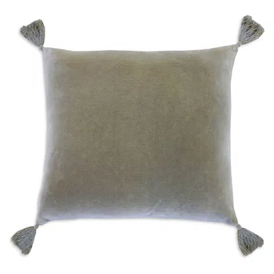Pom Pom At Home Bianca Square Decorative Pillow In Sage