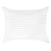Pom Pom At Home Blake Stripe Linen Accent Pillow In White/natural