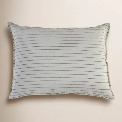 Pom Pom At Home Blake Collection Big Pillow (28" X 36") In Cream,gray