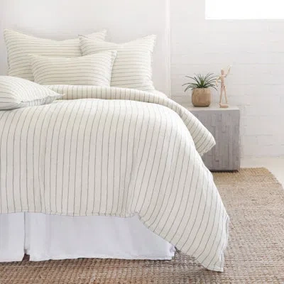 Pom Pom At Home Blake Duvet Cover In Cream,gray