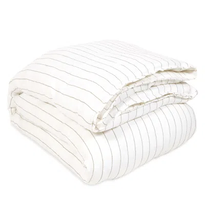 Pom Pom At Home Blake Duvet In White Natural