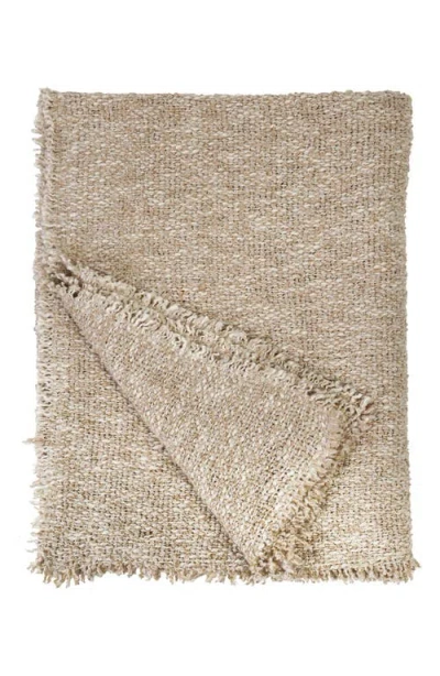 Pom Pom At Home Brentwood Throw Blanket In Natural