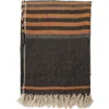 Pom Pom At Home Bruno Oversize Linen Throw Blanket In Charcoal