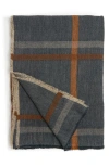 Pom Pom At Home Bryant Oversize Linen Throw Blanket In Dark Teal
