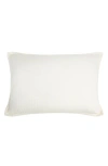Pom Pom At Home Carlyle Quilted Pillow Sham In Ivory
